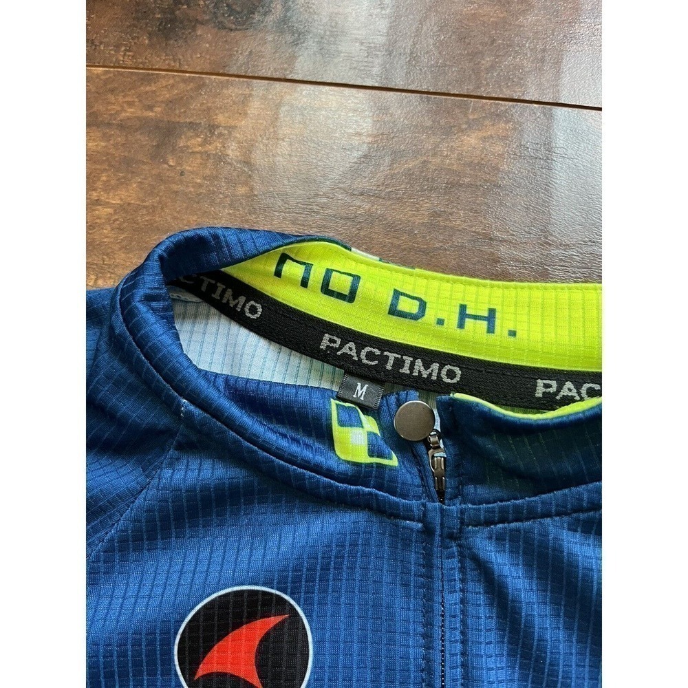 Pactimo Cycling Synergy Now Sponsor Short Sleeve Full Zip Jersey Size M - Picture 3 of 9